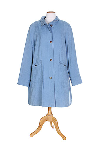 gelco manteaux femme de couleur bleu