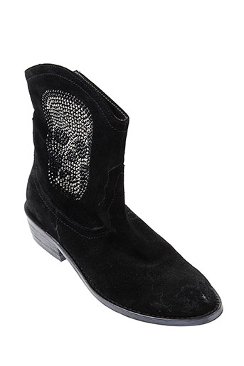 adige chaussures femme de couleur noir