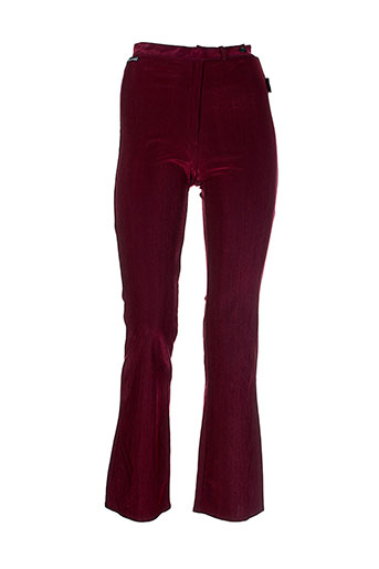 des filles a la vanille pantalons femme de couleur rouge