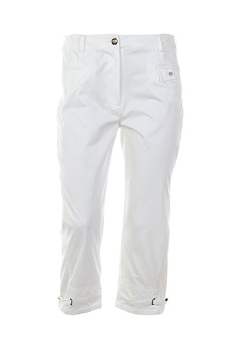 felino pantacourts femme de couleur blanc