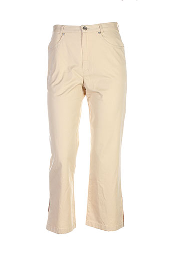lucia pantacourts femme de couleur beige