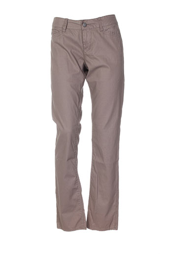 ddp pantalons femme de couleur marron