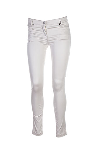 tricot chic pantalons femme de couleur beige