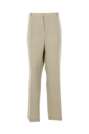 villa bleue pantalons femme de couleur beige