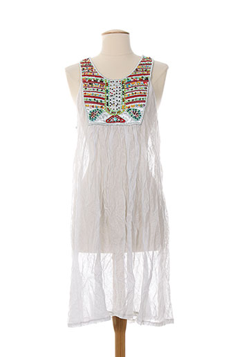 azuleros robes femme de couleur blanc