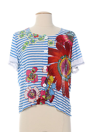 azuleros gilets femme de couleur bleu