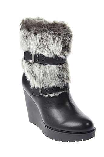 calvin et klein boots femme de couleur noir