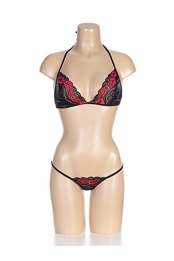 passion lingerie femme de couleur noir
