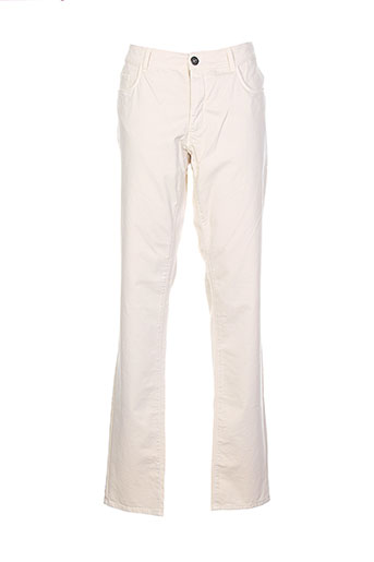 trussardi jeans pantalons homme de couleur beige