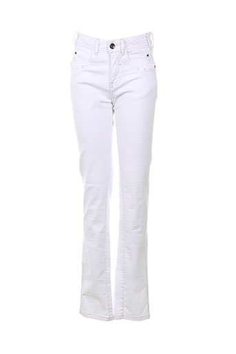 r867 pantalons femme de couleur blanc