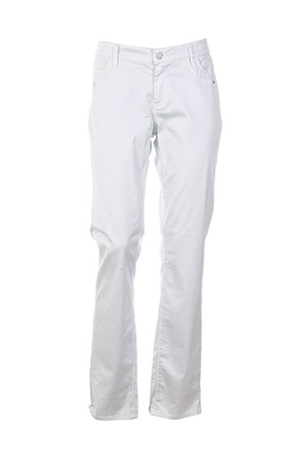 cks pantalons femme de couleur blanc