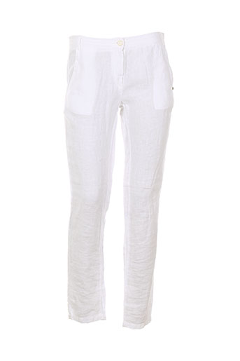 terre EFFI_CHAR_1 mer pantalons femme de couleur blanc