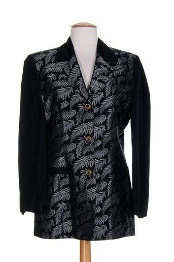 coco menthe vestes femme de couleur noir