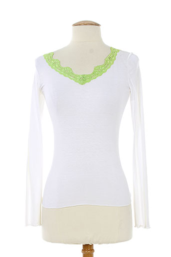shyde t-shirts / tops femme de couleur blanc