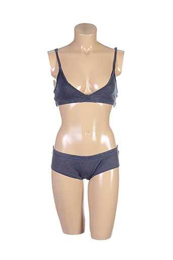 zoetee's lingerie femme de couleur gris