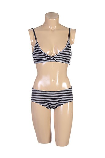zoetee's lingerie femme de couleur gris