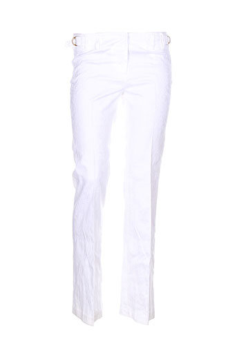 shyde pantalons femme de couleur blanc