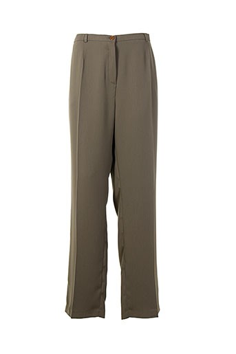 villa bleue pantalons femme de couleur marron