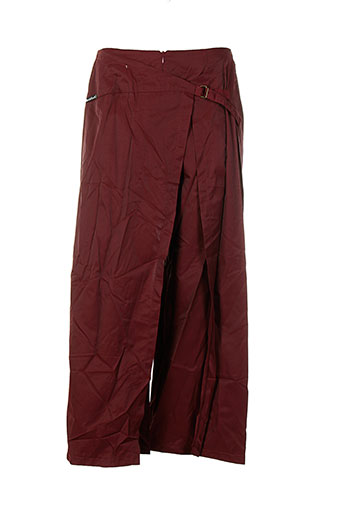 des filles a la vanille pantalons femme de couleur rouge