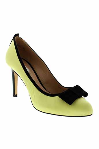 paul smith chaussures femme de couleur jaune