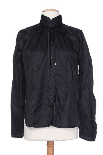 high chemises femme de couleur noir