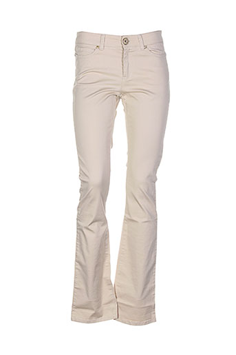 maxmara pantalons femme de couleur beige