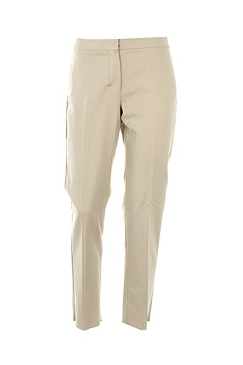 maxmara pantalons femme de couleur beige