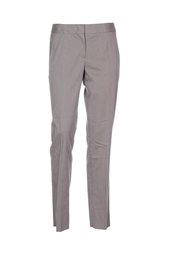 sportmax pantalons femme de couleur gris