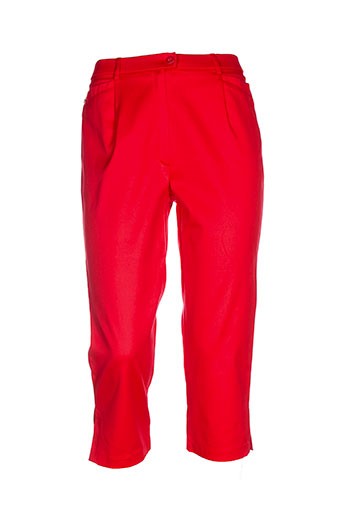 karting pantacourts femme de couleur rouge