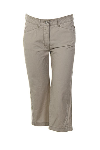 bianca pantacourts femme de couleur beige