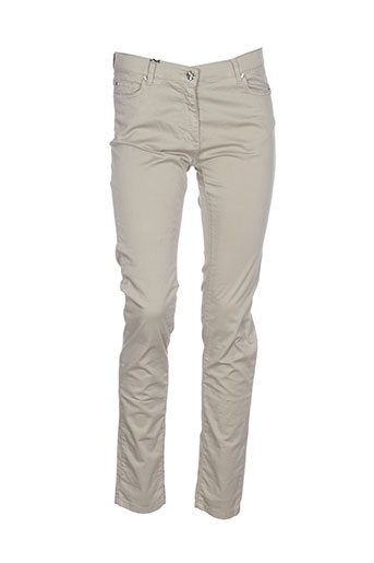 carla kops pantalons femme de couleur gris