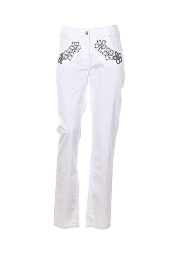 bleu blanc rouge pantalons femme de couleur blanc