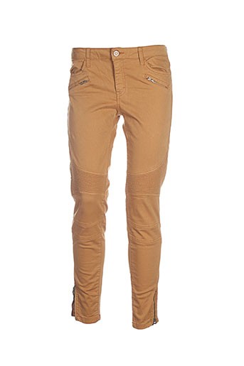 corleone pantalons femme de couleur marron