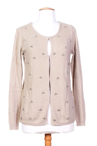 ambre babzoe gilets femme de couleur gris