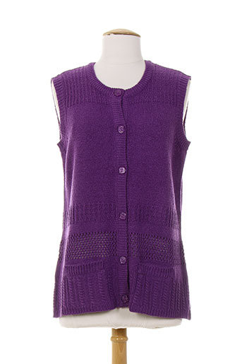 brandtex gilets femme de couleur violet
