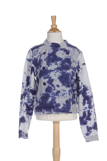 pepe jeans vestes fille de couleur bleu
