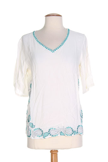 ambre babzoe t-shirts femme de couleur blanc