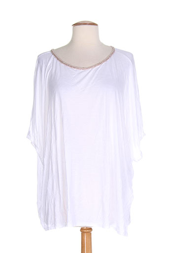 ambre babzoe t-shirts femme de couleur blanc