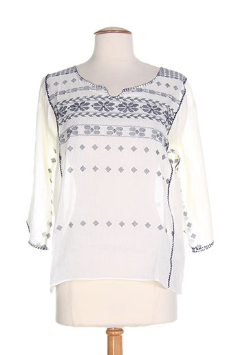 ambre babzoe t-shirts femme de couleur blanc