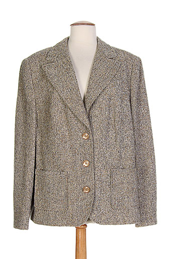 hauber vestes femme de couleur beige