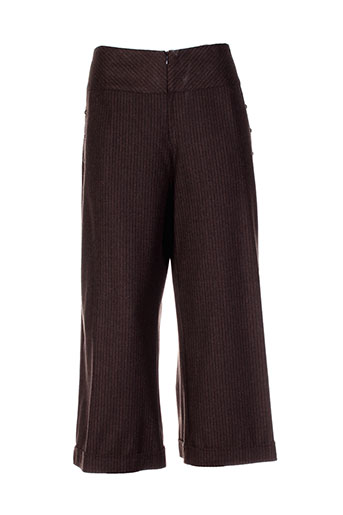 bleu blanc rouge pantacourts femme de couleur marron
