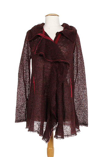 kali orea gilets femme de couleur rouge