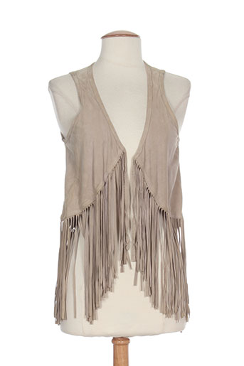 0039 et italy gilet femme de couleur beige (photo) 0039 et italy gilet femme de couleur beige (photo)