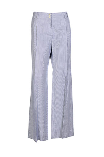 pablo gerard darel pantalons femme de couleur bleu