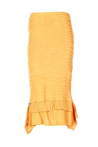 caty lesca jupes femme de couleur orange