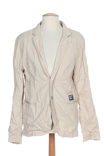 superdry vestes homme de couleur beige