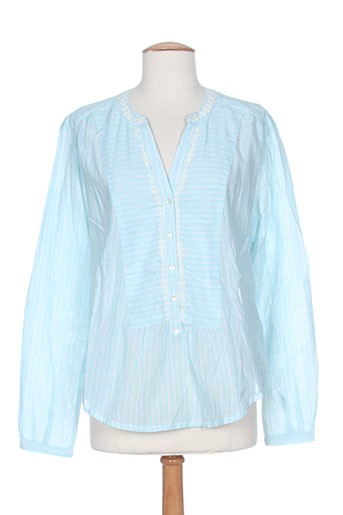 mkt studio t-shirts femme de couleur bleu
