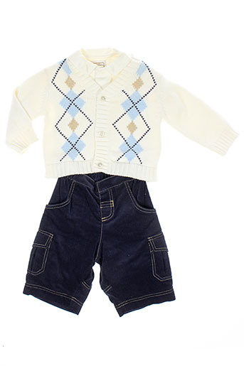 emile et rose ensemble garçon de couleur bleu
