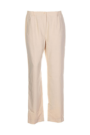 griffon pantalons femme de couleur beige