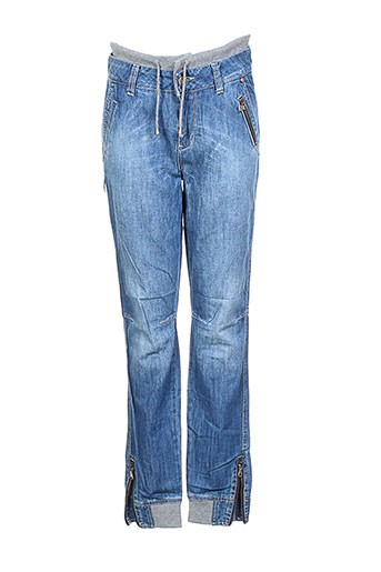 teddy smith jeans fille de couleur bleu
